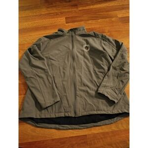 Lone Star Construction 4 XL Port Authority Zip Up Weatherproof Jacket Gray